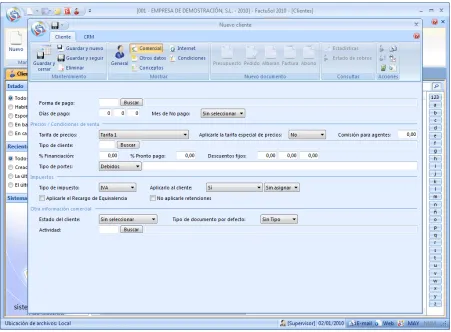Figura A-1.1. Ejemplo de datos a llenar de clientes. 