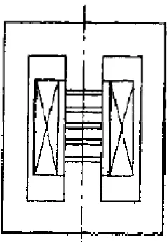 Fig. 4.7 Construcción de la columna central de un reactor. 