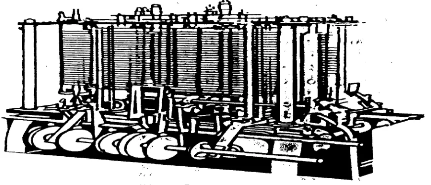 FIGURA 1.7.­ Máquina analítica de Babbage. 