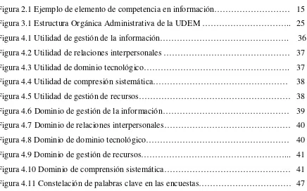 Figura 2.1 Ejemplo de elemento de competencia en información……………………… 15 