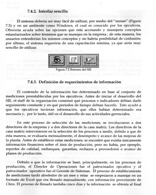 Fig u ra 7.5 Bo to nes d e l SIE 