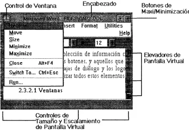 Fig 8 Elementos de una Ventana 
