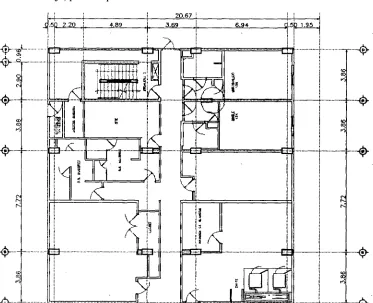 Figura  4.2:  Planta  baja  del edificio,  primera  parte 