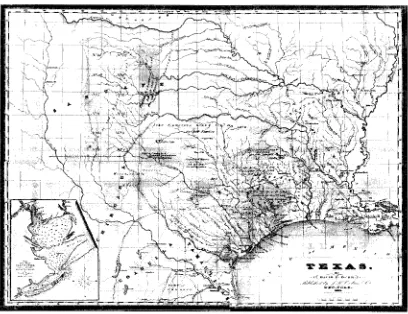 Figura 3.1 Cuenca del Río Bravo/Grande circa 1833