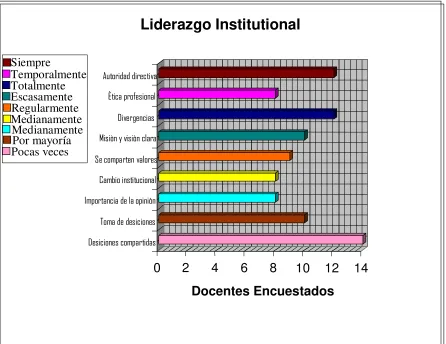Figura 7 liderazgo institucional.  