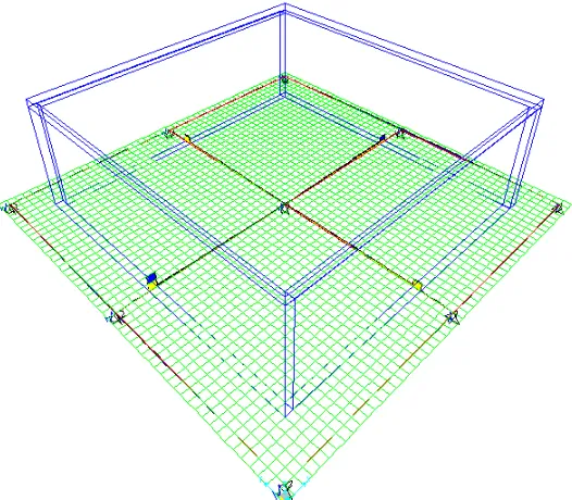 Figura 3.25  Deflexiones en placa (combinación 3) 