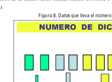 Figura 8. Datos que lleva el número DIC OSE 