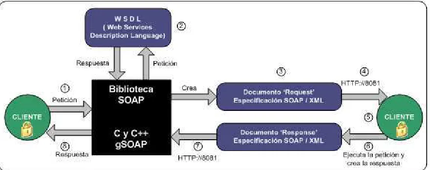 Figura 5.1 Flujo de información con encriptación de elementos en XML. 