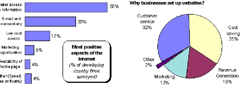 Figura:  What is good about the Internet? The corporate view 