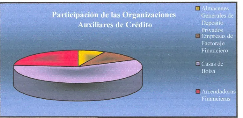Figura 1.1. Participación de las Organizaciones Auxiliares de Crédito.
