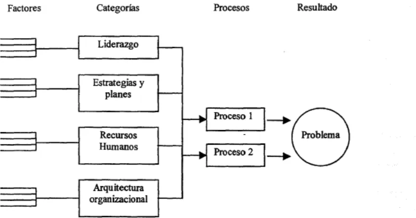 Figura 2.3: Identificaciônde procesosasociados a los problemas (Conti, 1997)