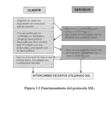 Figura 3.3 Funcionamiento del protocolo SSL.