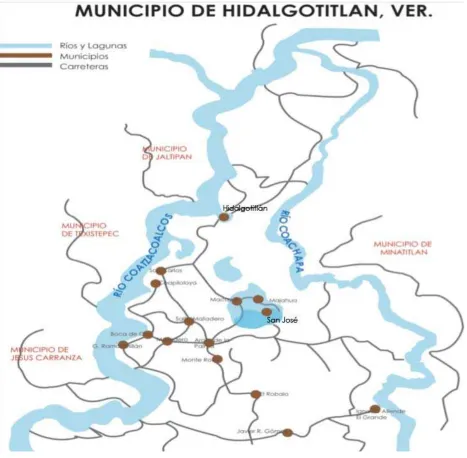 Figura 2. Mapa del área de estudio 