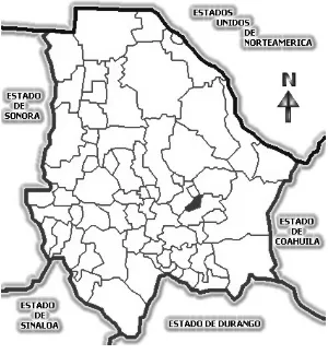Figura 3.1. Municipios del Estado de Chihuahua 