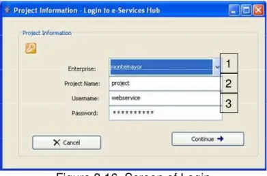 Figure 3.14. Screen of configuration of generic Web services 