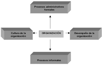 Figura 2.  Modelo de diagnóstico organizacional, adaptado de Hax y Majluk (1991) en Rodríguez (1999, p