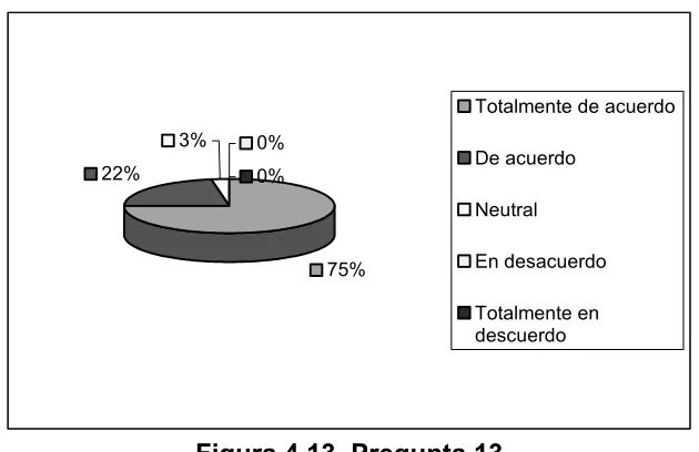 Figura 4.13  Pregunta 13 