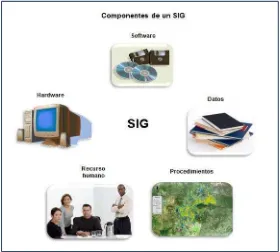Figura 4.2. Componentes de un SIG. 