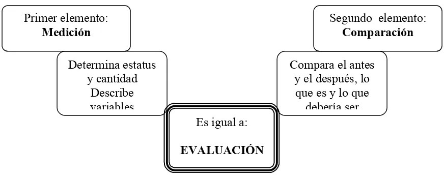 Figura 4. Elementos del proceso de evaluación 