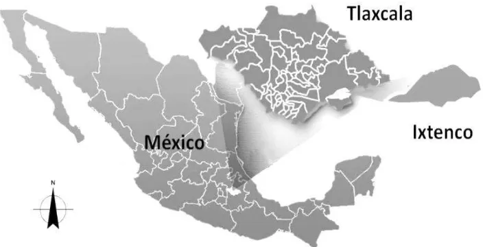 Figura 1: Ubicación geográfica de Ixtenco en México. 