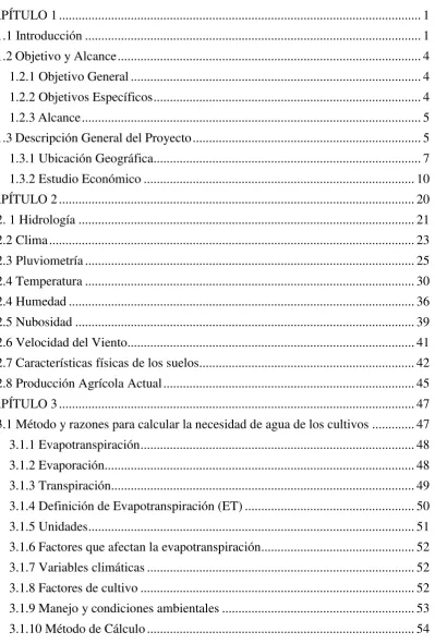 TABLA DE CONTENIDOS 