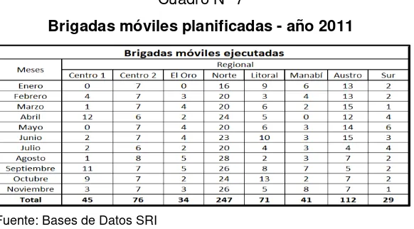 Cuadro N° 7 