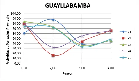 TABLA 2.46 Velocidad Puntuales para Transporte Publico en Guayllabamba 