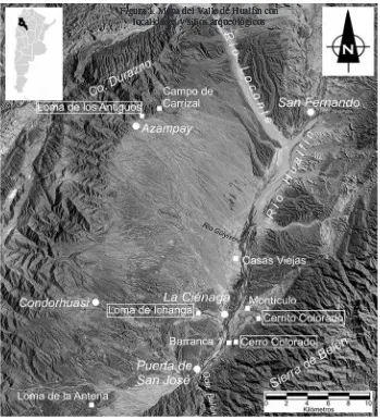 Figura 1. Mapa del Valle de Hualfín con Figura 1. Mapa del Valle de Hualfín con Figura 1