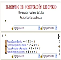 Fig. 1. Foros de Comunicación soportados por la plataforma Moodle.. 