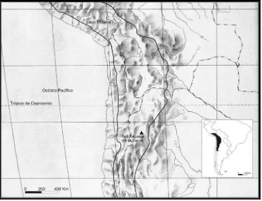 Figura 2.1. Ubicación de Antofagasta de la Sierra en el contexto del altiplano andino 