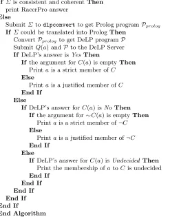 Fig. 1. Revised algorithm for instance checking