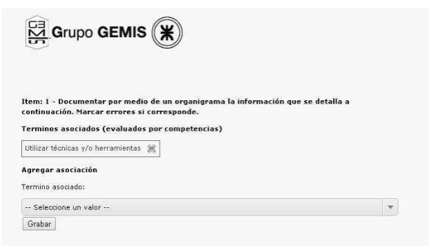 Fig.3. Interfaces de administración de instancias evaluativas. 
