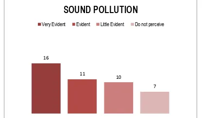 FIGURE 23 – SOUND POLLUTION AT CENTRAL URBAN AREA