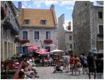Fig. 4: Québec, Canadá, impacto del turismo en los usos de edificios y espacios 