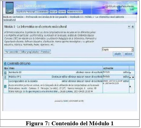 Figura 7: Contenido del Módulo 1 