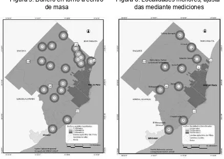 Figura 5: Buffers en torno a centro 