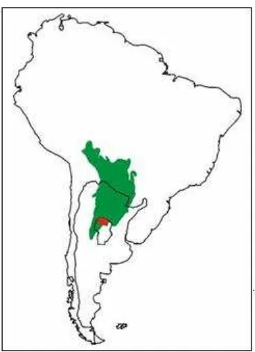Figura 1: Localización geográfica del bosque chaqueño