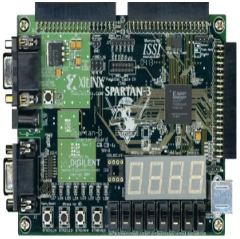Figura 2. Virtex II Pro Developer System con una FPGA Virtex II Pro.