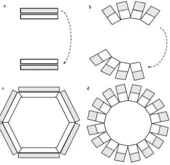Figura 2.1.Disposición geométrica de cristales y grupos de sistemas electrónicos de detección 