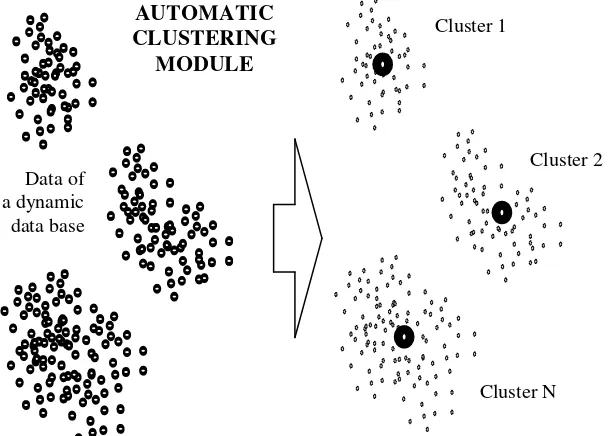 Fig. 1. Scheme of the automatic clustering strategy approach 