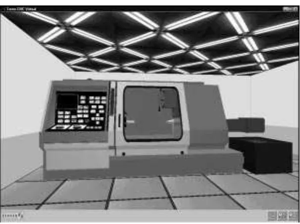 Figure 1: General vision of the CNC virtual lathe.