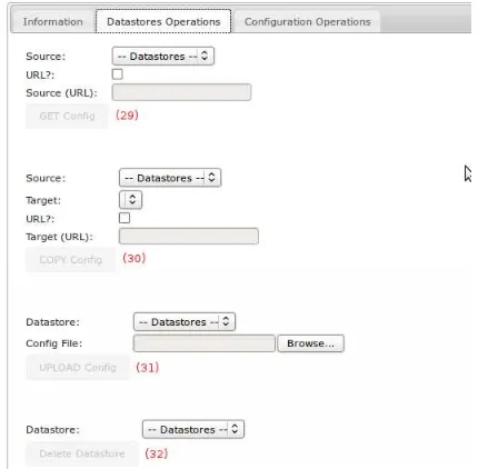 Figura 3.5: Datastore Operations Tab.