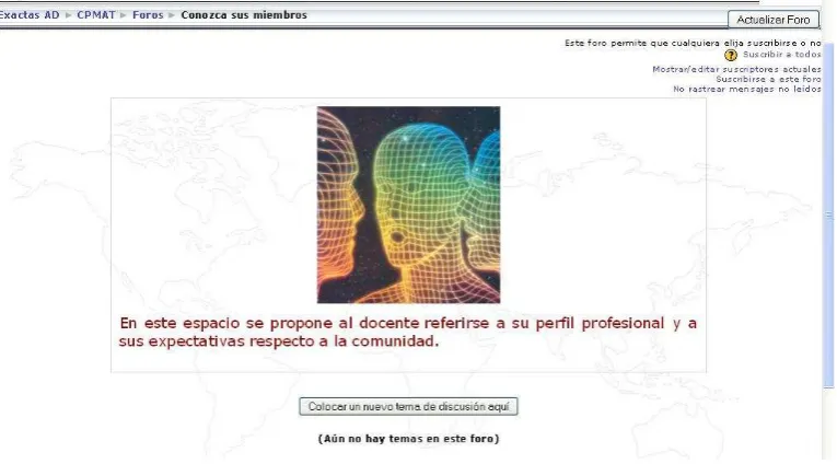 Fig. 5.4. Foro Conozca sus miembros 