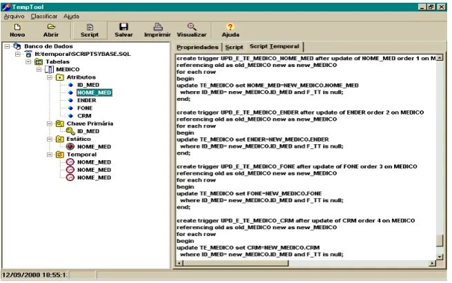 Figura 3.1 – Interface para a Classificação de Atributos  
