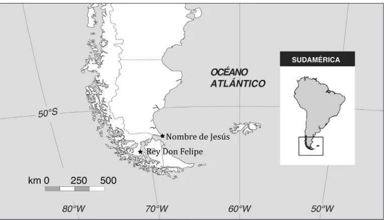 Figura 1. Localización de Nombre de Jesús y Rey Don Felipe