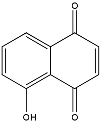 Figura 6. Estructura química de la juglona 