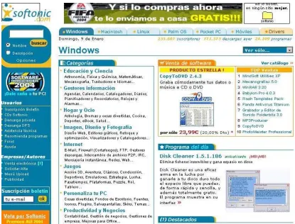 Figura 5. Home page de Softonic