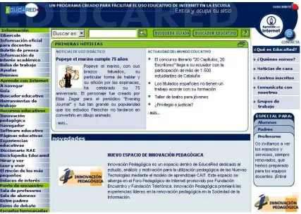 Figura 1. El portal Educared