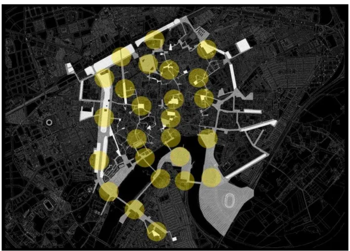 Fig. 4. Vaguadas culturales y �shadow hot spots�