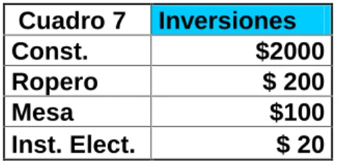 Cuadro 7 Inversiones
